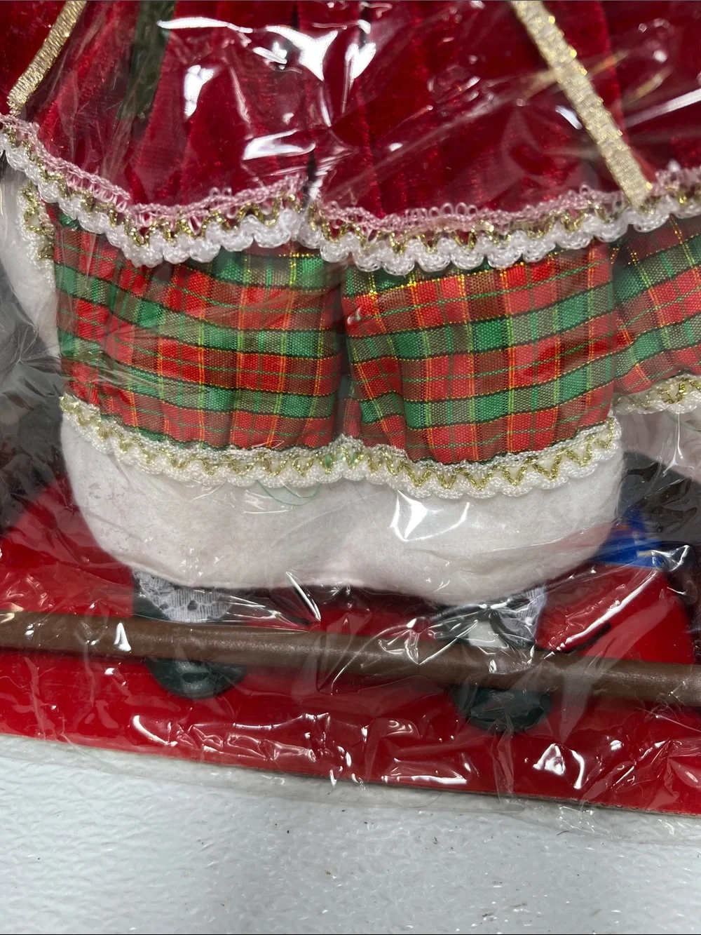 CHRISTMAS DOLL ON SWING / Doll Vignette/ 16 inch doll on a swing New 2000-2009